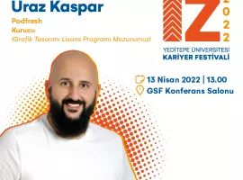 Uraz Kaspar  Podfresh Kurucu  1982 yılında İstanbul’da doğdu. Yeditepe Üniversitesi Güzel Sanatlar Fakültesi Grafik Tasarımı bölümünden 2010 yılında mezun olduktan sonra kısa bir dönem bu alanda çalışmalarına devam etti. 2007-2008 seneleri arasında Dergi 580 isimli Türkiye’nin ilk alt kültür tasarım dergisini çıkartmaya çalıştı. 1 senelik ekip çalışması, tasarım ve pazarlama sürecinden sonra ise başarılı olamadı.  2011 yılından itibaren aralıksız olarak Yeditepe Üniversitesi Güzel Sanatlar Fakültesinde öğre