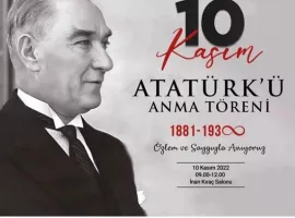 ATATÜRK’ü Anma Töreni 