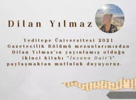 Mezunumuz Dilan Yılmaz'ın ikinci kitabı yayınlandı.