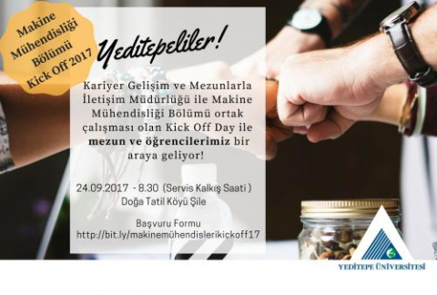 Yeditepe Üniversitesi Makine Mühendisliği Bölümü Kick Off 2017