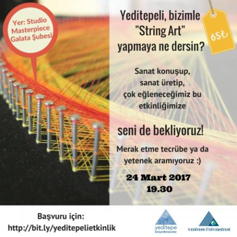 Yeditepeli, Bizimle ''String Art'' Yapmaya Ne Dersin!