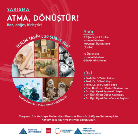 Kültür Sanat & İstanbul Modern - Yarışma:  Atma, Dönüştür!